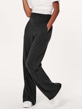 lululemon athletica Wide-Leg Pull-On Pants in Dark Charcoal